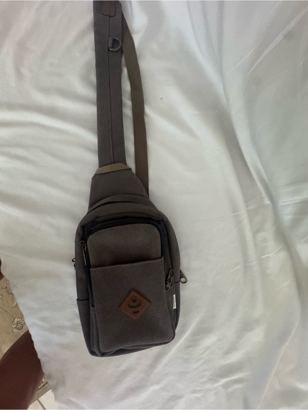 Special Odor Masking Casual Crossbody Sling Bag in Dark Brown